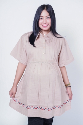 Baju Hamil Kerja JUMBO Flowers - BHJ 95